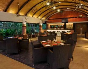 Dining area suitable for co-working at the DoubleTree by Hilton Goa - Arpora - Baga.