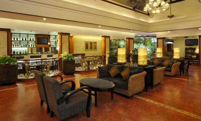 Seating area perfect as workspace at the DoubleTree by Hilton Goa - Arpora - Baga.