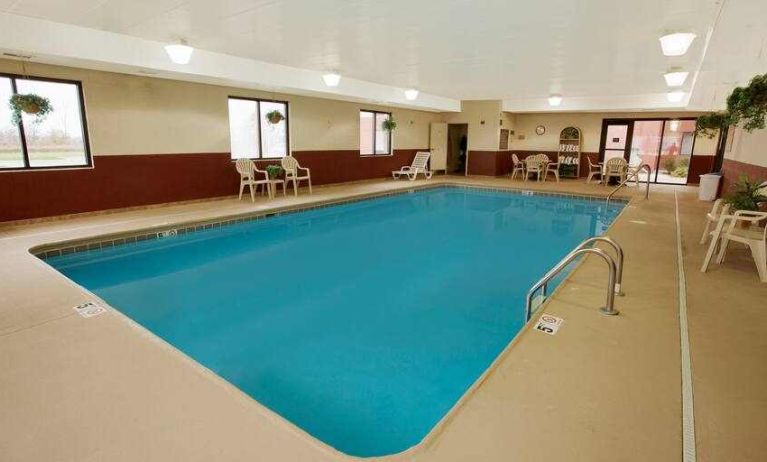 Relaxing indoor pool at the Hampton Inn Sidney.