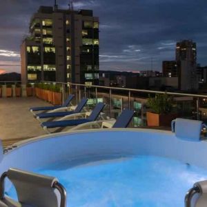 Outdoor pool at the Hampton by Hilton Bucaramanga