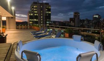 Outdoor pool at the Hampton by Hilton Bucaramanga