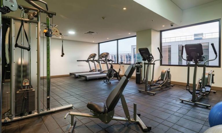 Fitness center at the Hampton by Hilton Bogota Airport.