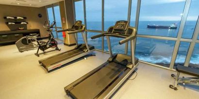 Fitness center at the Hampton by Hilton Antofagasta.