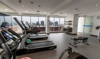 Fitness center at the Hampton by Hilton Lima San Isidro.