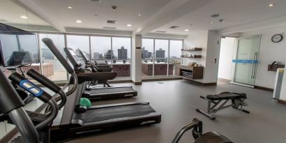 Fitness center at the Hampton by Hilton Lima San Isidro.