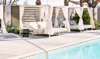 Relaxing outdoor pool at the AC Hotel By Marriott Pleasanton.