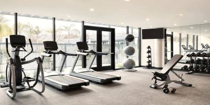 Fitness center at the AC Hotel By Marriott Pleasanton.