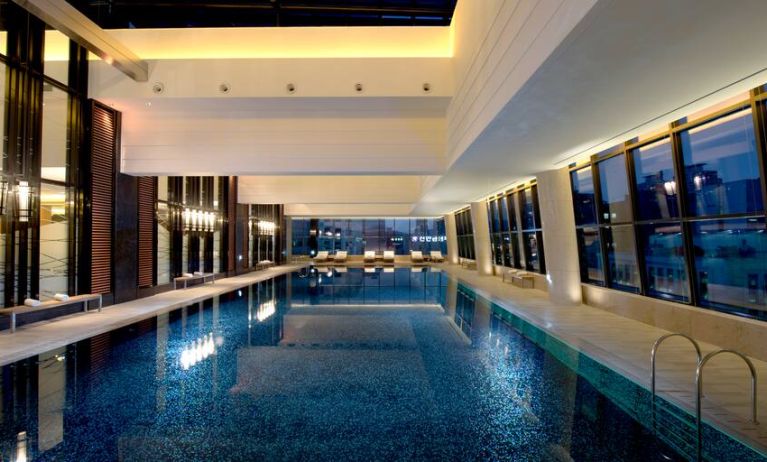 Indoor pool at the Conrad Seoul.