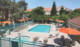 Outdoor pool area at the Hyatt House Pleasanton.