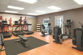 Fitness center with computers at the Hyatt House Pleasanton.