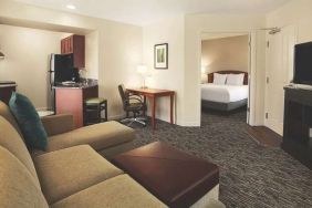 Living room in a hotel suite at the Hyatt House Pleasanton.