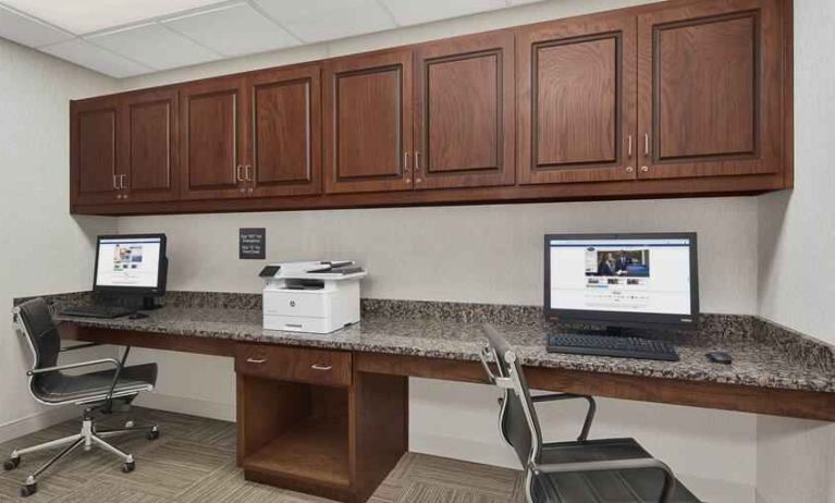 Business center at the Hampton Inn Lagrange near Callaway Gardens