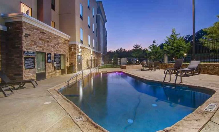 Outdoor pool at the Hampton Inn & Suites Trophy Club - Fort Worth North, TX.