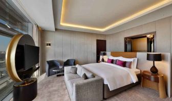 King bedroom at the AlRayyan Hotel Doha, Curio Collection by Hilton.