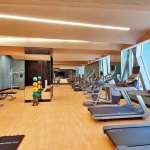 Fitness center at the AlRayyan Hotel Doha, Curio Collection by Hilton.