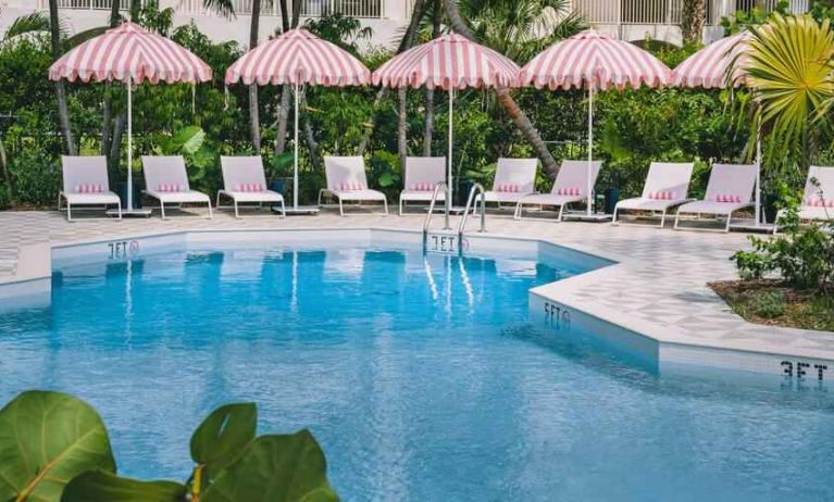 Outdoor pool area at the Hampton By Hilton Grand Cayman.