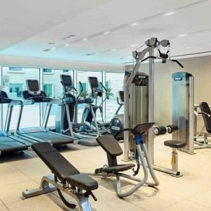 Fitness center at the Hilton Garden Inn Erzurum.