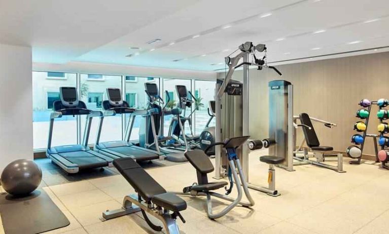 Fitness center at the Hilton Garden Inn Erzurum.