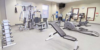 Fitness center at Riviera Plaza And Conference Centre Calgary Airport.