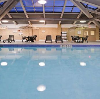 Indoor pool at Holiday Inn Toronto Airport East.