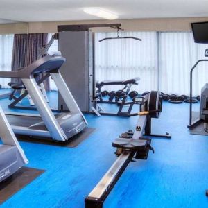 Fitness center at Holiday Inn Toronto Airport East.