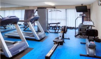 Fitness center at Holiday Inn Toronto Airport East.