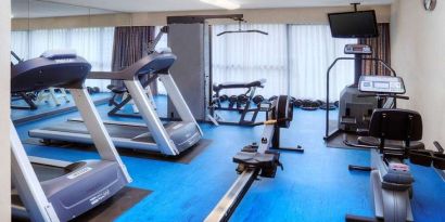 Fitness center at Holiday Inn Toronto Airport East.