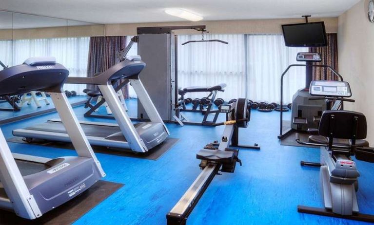 Fitness center at Holiday Inn Toronto Airport East.