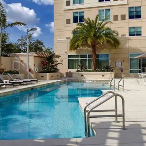 Relaxing outdoor pool at Hyatt Place Miami Airport East.