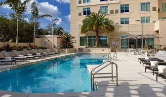 Relaxing outdoor pool at Hyatt Place Miami Airport East.