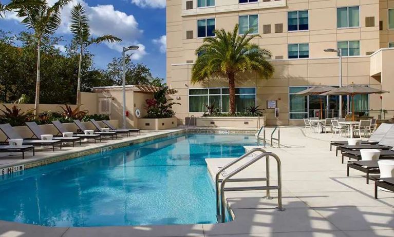 Relaxing outdoor pool at Hyatt Place Miami Airport East.