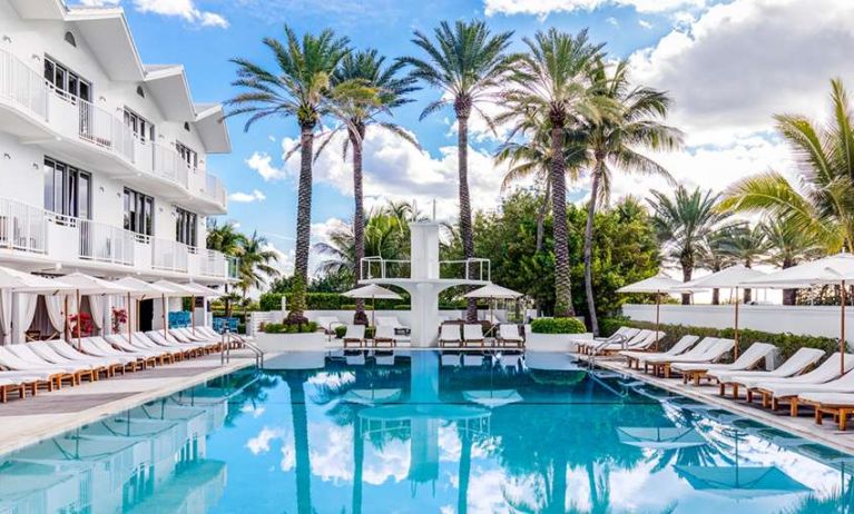 Outdoor pool area at Shelborne South Beach.