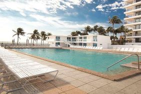 Pool area at New Point Miami.