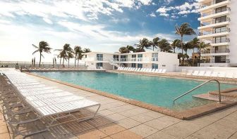 Pool area at New Point Miami.