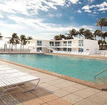 Pool area at New Point Miami.