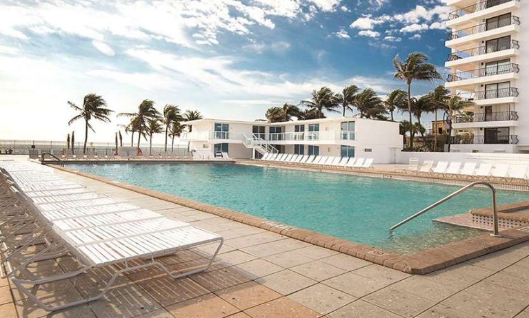 Pool area at New Point Miami.