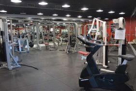 Fully equipped fitness center at New Point Miami.