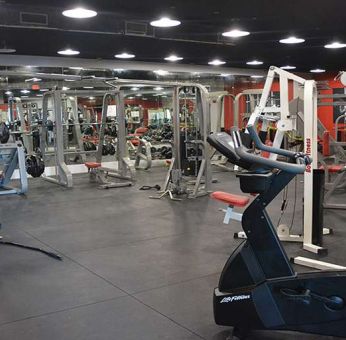 Fully equipped fitness center at New Point Miami.