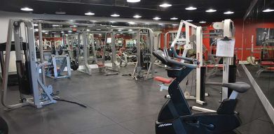 Fully equipped fitness center at New Point Miami.