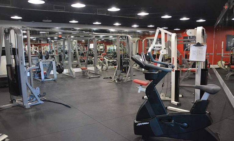 Fully equipped fitness center at New Point Miami.