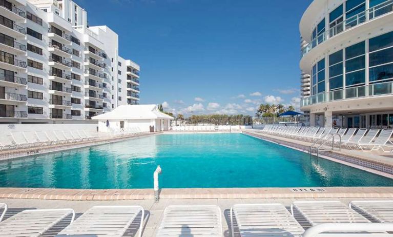 Relaxing outdoor pool at New Point Miami.