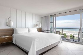 Hotel room with window and sea view at Cadillac Hotel & Beach Club, Autograph Collection.