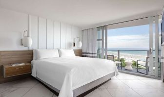 Hotel room with window and sea view at Cadillac Hotel & Beach Club, Autograph Collection.