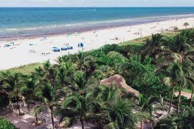 Beach in front of Cadillac Hotel & Beach Club, Autograph Collection.