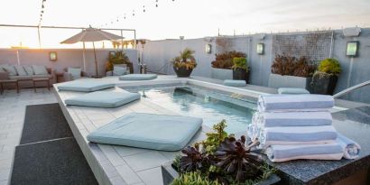 Outdoor pool at Shade Hotel Manhattan Beach.