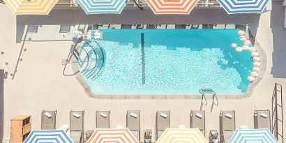 Outdoor pool at Le Parc.