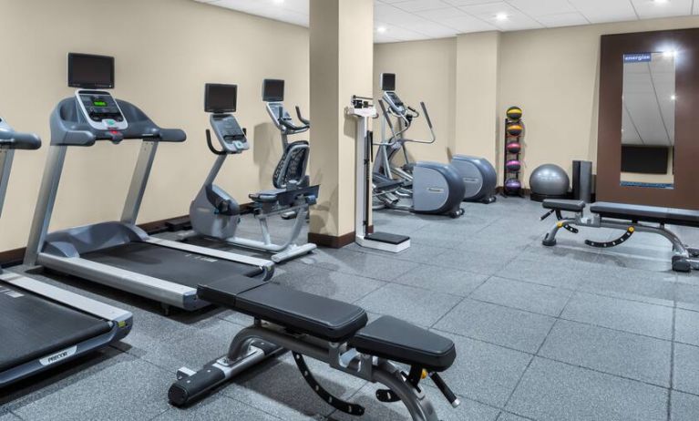 Fitness center at Hampton Inn & Suites Los Angeles/ Hollywood.