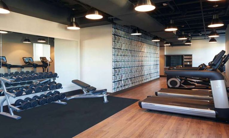 Fitness center at AC Hotel By Marriott Beverly Hills.