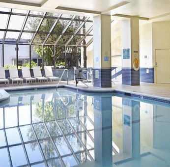 Indoor pool at Embassy Suites By Hilton LAX Airport North.