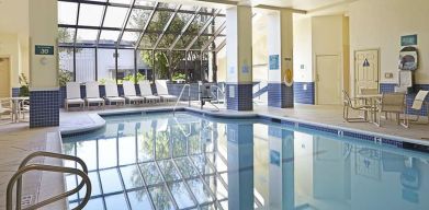 Indoor pool at Embassy Suites By Hilton LAX Airport North.